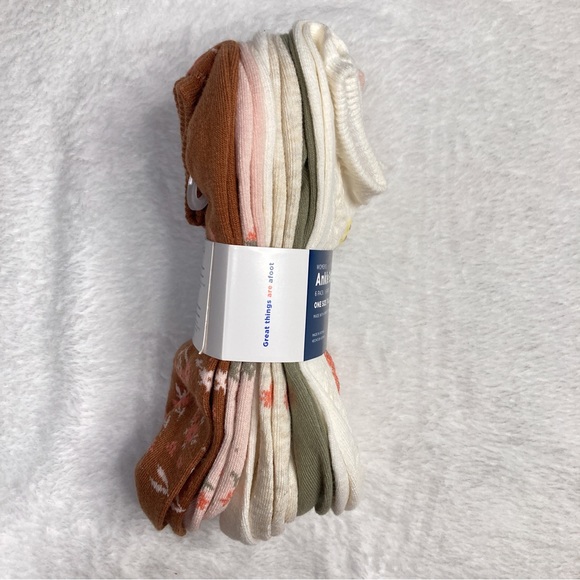 NWT Old Navy Novelty Ankle Socks 6-Pack — Spring Floral Prints - Picture 5 of 5